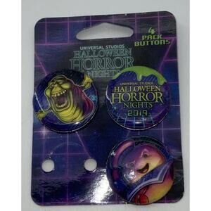 Universal Halloween Horror Nights 2019 Ghost Buster Button Set Missing 1